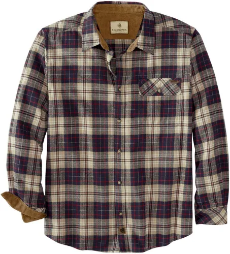 Miniatura 54 de Legendary Whitetails Camisa de franela de manga larga con botones para hombre, 100% algodón