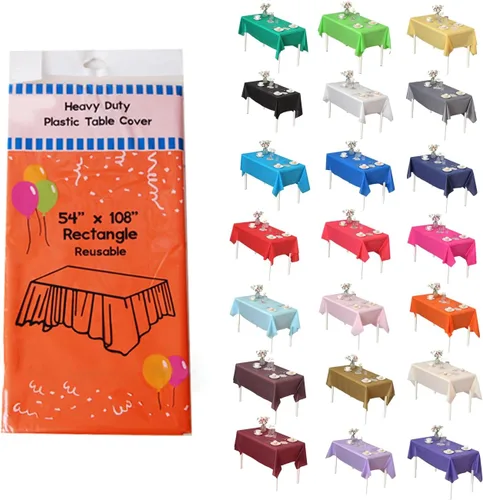 Miniatura 10 de Evershine - Mantel de plástico resistente (reutilizable, 12 unidades)