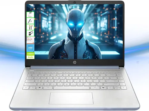 Miniatura 12 de HP Laptop HD de 14 pulgadas, CPU Intel de doble núcleo, 8 GB de RAM, 64 GB eMMC, ligera y batería de 12 horas, diseño elegante con múltiples Oro