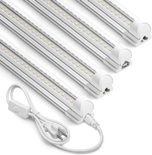 Miniatura 13 de Barrina Luces LED para tienda de 2 pies, 20 W, 3000 lúmenes, 5000 K, lámpara LED T8, cubierta transparente, luz de techo y tienda de servicios