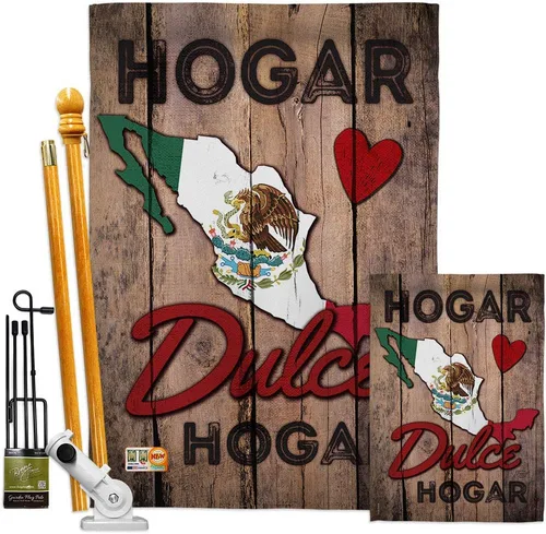 Miniatura 8 de Country Mexico Hogar Dulce Garden House - Juego de banderas de nacionalidad regional, nacionalidad internacional, mundo particular, área pequeña