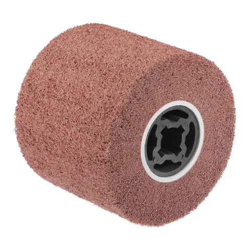 Miniatura 8 de uxcell Rueda de pulido no tejida de 4.724 inx3.937 in Rueda de pulido de nylon de dibujo de alambre de nylon Rueda de aleta abrasiva Grano 320