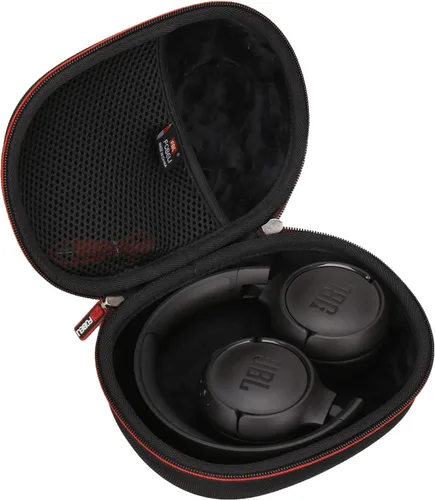 FBLFOBELI - Funda EVA rígida de almacenamiento para auriculares JBL TUNE 500BT/510BT/T450BT/710BT/JBL Live 650 BT NC, bolsa protectora de viaje Negro