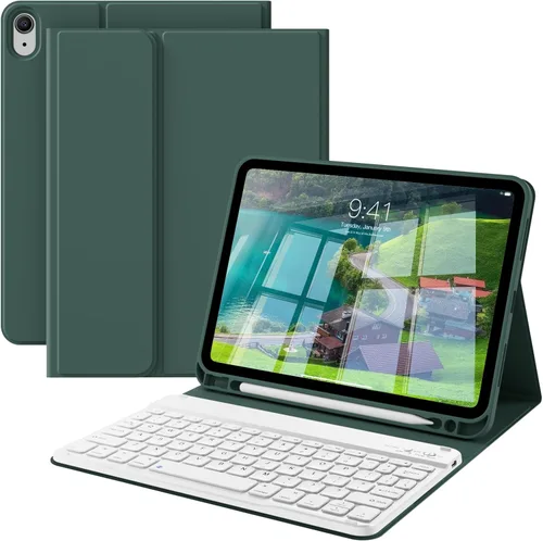 Miniatura 13 de Funda para teclado kenke para iPad de 10.ª generación (10.9 pulgadas 2022) / iPad A16 de 11.ª generación (11 pulgadas 2025) con soporte para lápiz