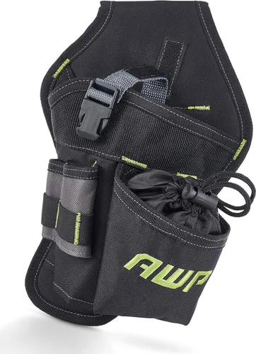 Miniatura 4 de AWP Bolsa de herramientas para electricista, organizador de bolsa de utilidad multibolsillos premium profesional, resistente de cuero