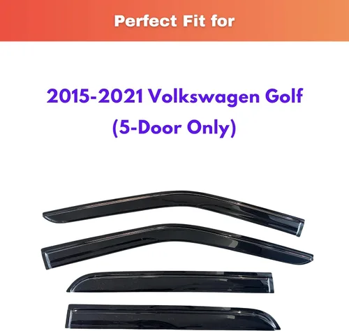 Miniatura 705 de KPY Visor de ventana compatible con Kia Soul 2009-2013, Protector contra lluvia de 4 unidades, deflectores de ventilación de ventana lateral