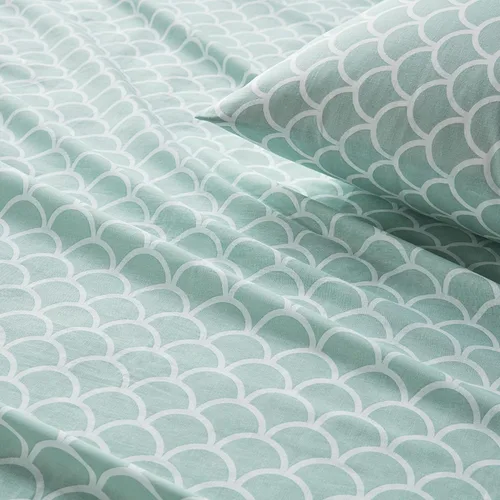 Miniatura 54 de Comfort Spaces Sábanas 100% algodón tamaño King, transpirables, naturalmente frescas, sábanas de algodón suave con bolsillo elástico de 14 pulgadas
