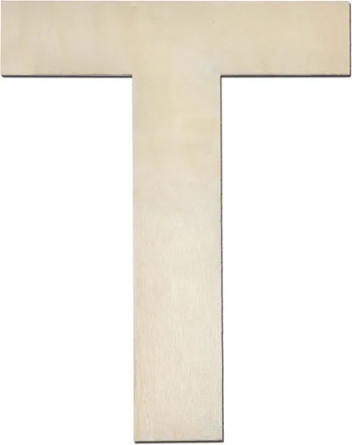 Miniatura 17 de Letra M de madera de 12 pulgadas de grosor, letra de madera grande sin terminar de 1/4 de pulgada de grosor para decoración de pared del hogar