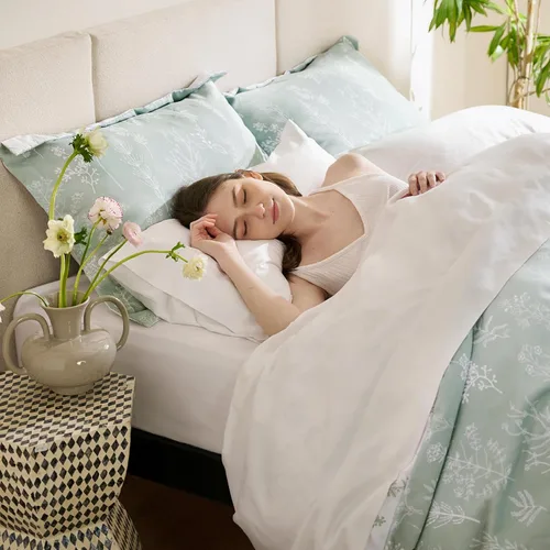 Miniatura 2 de Bedsure - Funda de edredón tamaño King, reversible floral verde, cierre de cremallera, 3 piezas, 1 funda de edredón 104 x 90 pulgadas, 8 lazos en 00