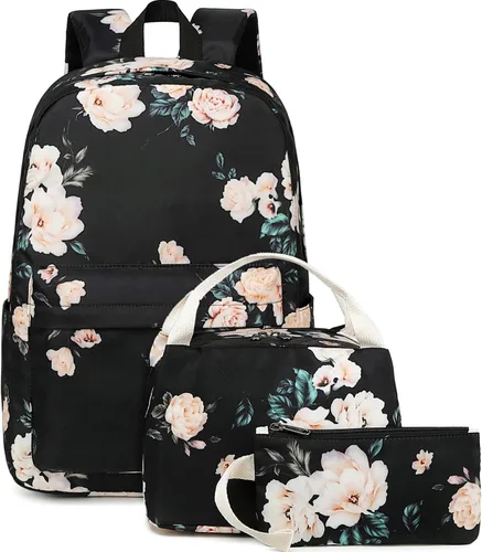 Miniatura 52 de Bluboon Juego de mochila para adolescentes, mochila escolar para niñas, lonchera y lápices, bolsas para estudiantes, 3 en 1, rosa-3 juegos, Escuela