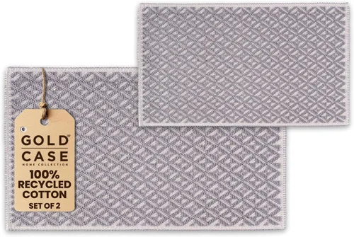 Miniatura 12 de Gold CASE - Juego de 4 Toallas de Mano Turcas para Baño, 20 x 40 pulgadas, Toallas de Baño 100% Algodón, Toalla Pequeña de Cocina Aphrodite