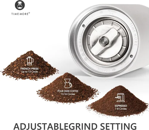 Miniatura 4 de TIMEMORE Chestnut C3S Pro - Molinillo de café manual, molinillo de café de rebaba cónica de acero inoxidable S2C, molinillo de café de mano