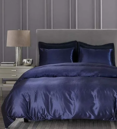 Miniatura 15 de Bedding-Hotel - Juego de funda de edredón de calidad de hotel con lazos de cremallera ocultos, 3 piezas (1 funda de edredón, 2 fundas de almohada)