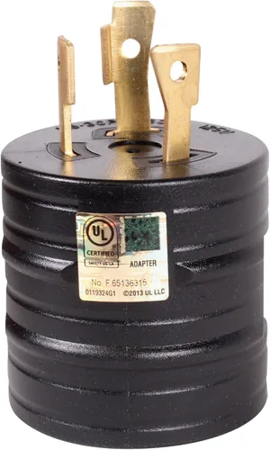 Miniatura 2 de Journeyman-Pro Generador RV Adaptador de corriente L5-30P macho a TT-30R hembra 125 VCA 30 Amp - Convertidor de enchufe de cable eléctrico