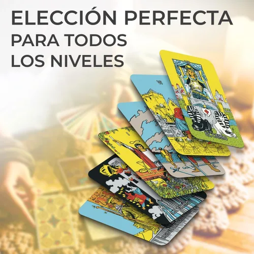 Miniatura 5 de Cartas del tarot originales en español, baraja de 78 cartas, baraja española de tamaño de bolsillo (4.13 x 2.3 pulgadas), cartas de adivinación