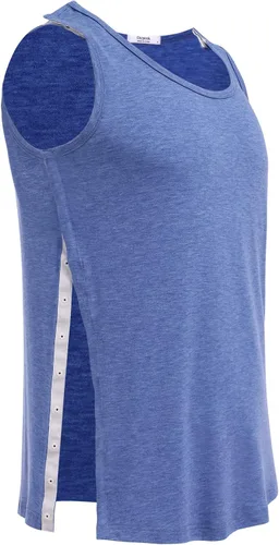 Miniatura 3 de Deyeek Camisetas sin mangas unisex con acceso completo a presión para hombres y mujeres, camisetas de recuperación de hombro para después
