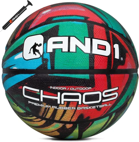 Miniatura 17 de AND1 Chaos Basketball: Official Regulation (29.5 inches) Rubber - Deep Channel Construction Streetball, Made for Indoor Outdoor Basketball