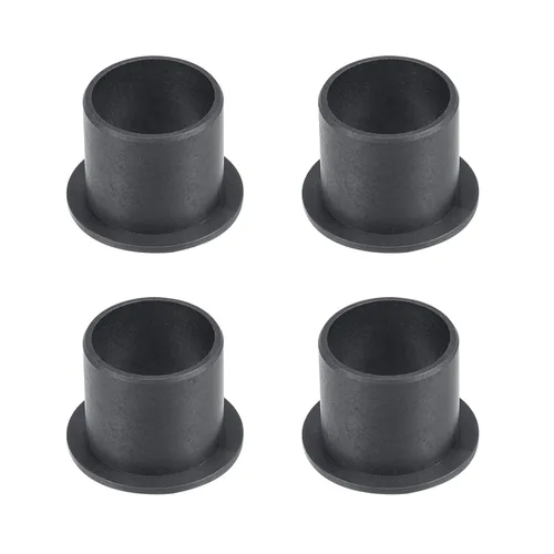 Miniatura 21 de uxcell - Cojinetes de manga con brida, 12 mm de diámetro interior, 14 mm de diámetro exterior, 10 mm de longitud, buje sin aceite envuelto en POM