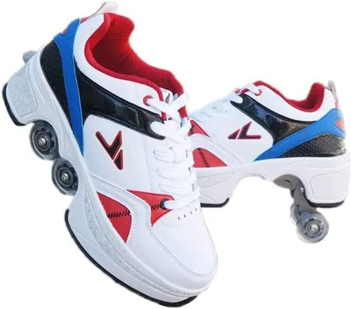 Miniatura 7 de Patines para mujeres, zapatos con ruedas para niñas, zapatos retráctiles para niños, zapatos de parkour para adultos, patines en línea, patines