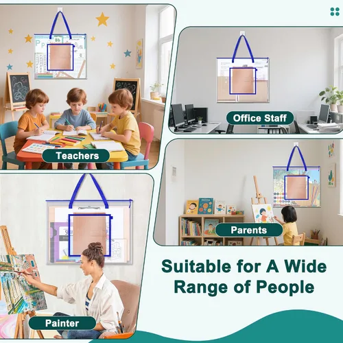 Miniatura 5 de AKAYOK Bolsa grande de almacenamiento para pósteres, bolsa de arte de 25 x 19 pulgadas con bolsillo para póster, alfombrillas de corte, álbum