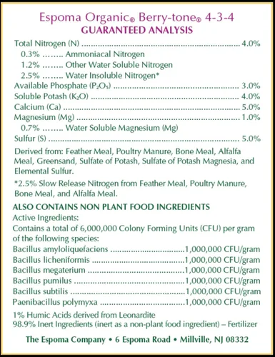 Miniatura 4 de Alimento vegetal en tono de bayas, 4-3-4, 4 libras.