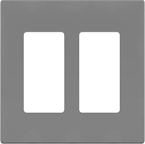 Miniatura 75 de ENERLITES Placas de pared decorativas sin tornillos, cubiertas de tomacorrientes seguras para niños, tamaño de 4 posiciones, 4.68" H x 8.30" L, Negro
