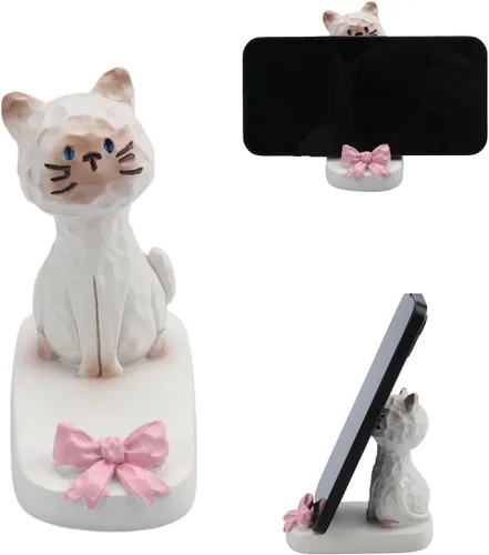 Miniatura 14 de Lindo conejo teléfono móvil soporte animal Smartphone escritorio soporte para todos los teléfonos móviles Bunny teléfono soporte escritorio ornamento