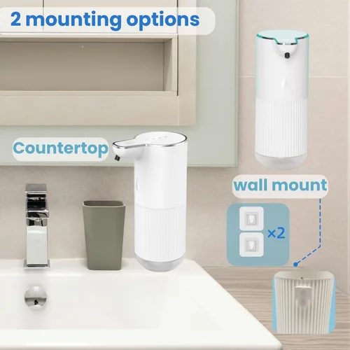 Miniatura 5 de Dispensador automático de jabón, dispensador eléctrico recargable de jabón para manos y platos para fregadero de cocina y baño, bomba sin contacto
