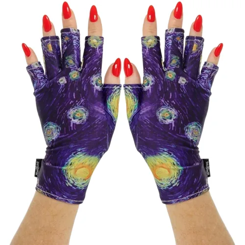 Miniatura 45 de ManiGlovz - Guantes de uñas originales con protección UPF 50+ UV Guantes de manicura de gel y guantes anti UV sin dedos para mujeres Se pueden