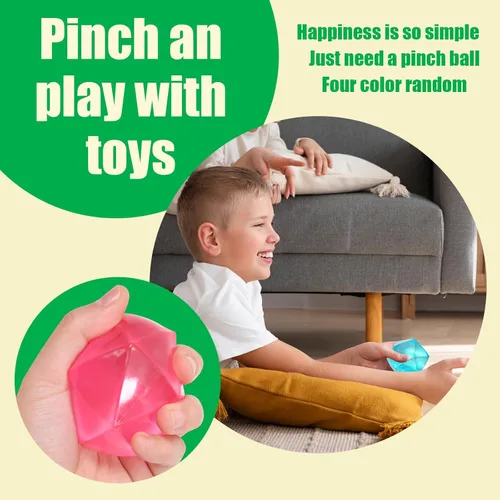 Miniatura 2 de 2 piezas de gran cubo de estrés de 2.45 pulgadas, bola blanda de hielo de mampostería Squishy - Juguete de diamante de malta y azúcar para tu mejor