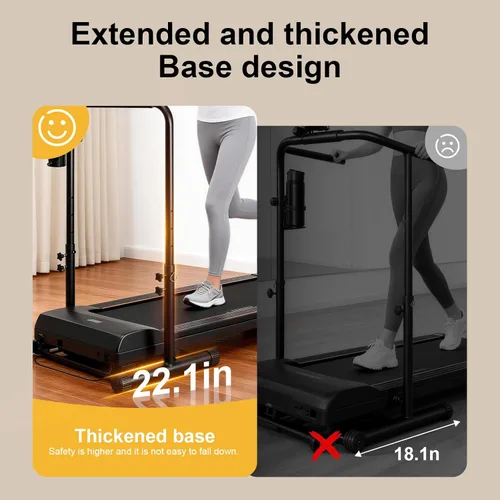 Miniatura 5 de Accesorio de barra de mango para almohadilla para caminar solo con teléfono y portavasos - Compatible con cintas de correr de 25.5 pulgadas de ancho