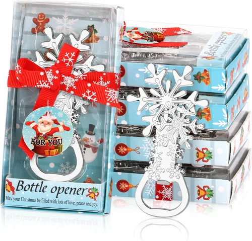 Miniatura 8 de 24 abrebotellas de reno de Navidad para bodas, despedidas de soltera o baby shower, regalos para invitados, decoraciones de fiesta de Navidad