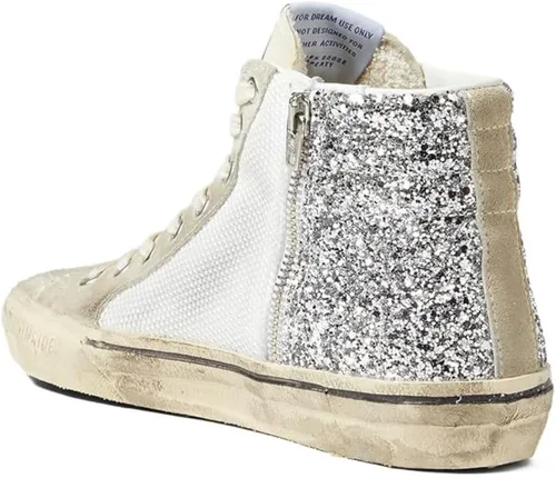 Miniatura 2 de Golden Goose Zapatillas Slide Double Quarter para mujer, PlataBlancoMármol