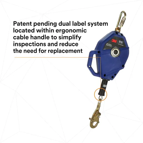 Miniatura 10 de 3M DBI-SALA Smart Lock Autoretráctil Lifeline 3503803, cable galvanizado, azul, 20 pies (19.7 ft) 1 Ea/Case