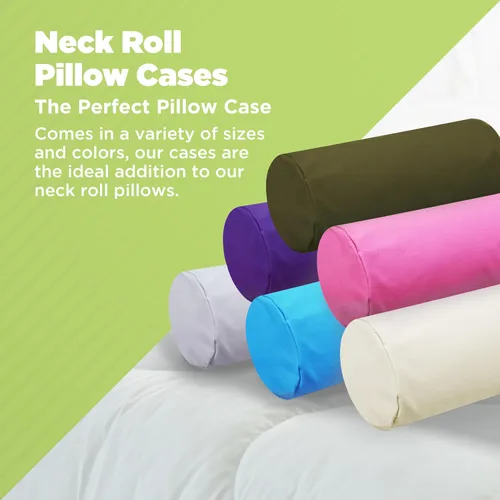 Miniatura 2 de Funda de almohada de algodón resistente para el cuello, suave y transpirable, funda de almohada de tela de 10 onzas, diseño de funda totalmente