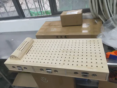Miniatura 2 de Caja de moxibustión de madera maciza, cama Moxa, alfombrilla de moxibustión sin humo con ventilación y funcional ergonómica para terapia