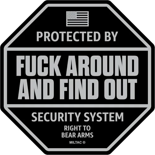 Miniatura 7 de Adhesivo FAFO - Letrero de seguridad FAFO Advertencia [Paquete de 2] Protegido por Decal Fuck Around and Find Out para camión, ventana Pegatinas