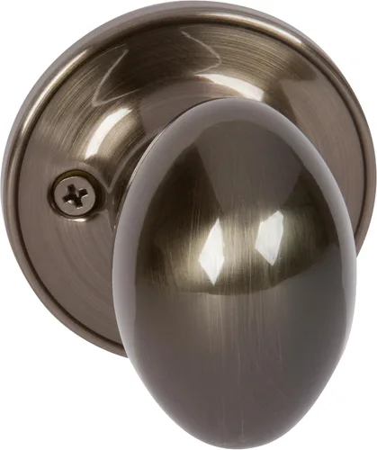 Miniatura 3 de Delaney Callan Hardware Carlyle - Pomo de puerta falso, se adapta a puertas de 1-3/8 a 1-3/4 pulgadas de grosor, níquel satinado, perilla decorativa