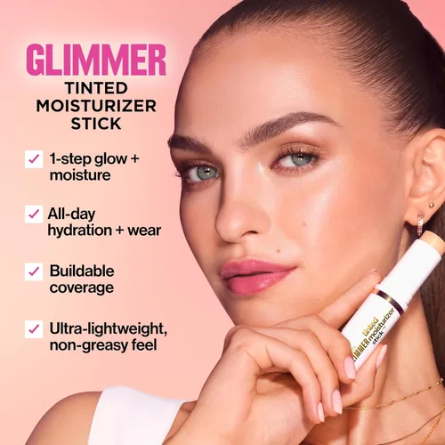 Miniatura 4 de Revlon Glimmer - Barra hidratante teñida para cara, cobertura ligera, maquillaje hidratante con infusión de cuidado de la piel, 140, 0.31 onzas