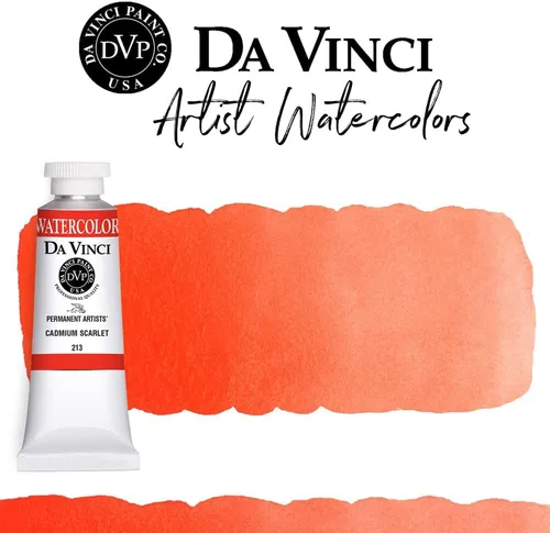 Miniatura 112 de DA VINCI PAINTS Pintura Acuarela Profesional para Artistas, Alizarin Crimson (Quinacridone), 37ml Índigo