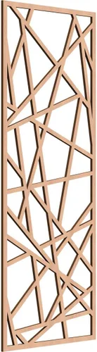 Miniatura 75 de Conway Paneles de pared decorativos de madera con calado, 9 3/8 pulgadas de ancho x 24 3/8 pulgadas de alto x 1/4 de alto, aliso