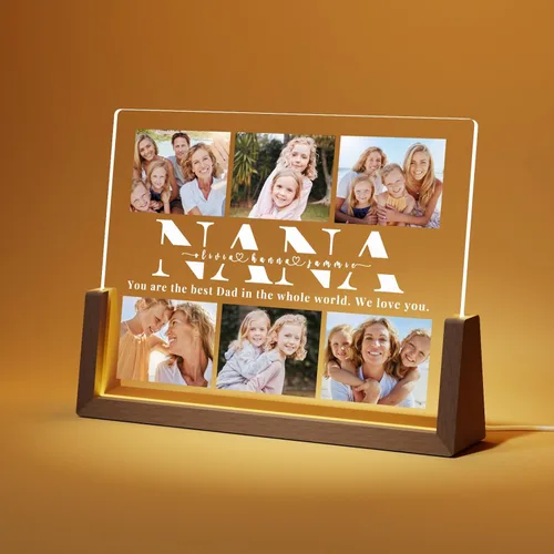 Miniatura 8 de LUCKOR Placa Decorativa Foto Personalizada para Mamá, Regalo del Día de la Madre de Hija, Hijo, Niños, Personalizada para Esposa de Esposo, La Mejor