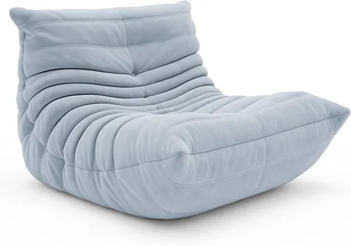 Puf Togo sin comprimir de alta gama para adultos, sofá de espuma viscoelástica con tela suave, cómodo sillón de descanso junto a la chimenea para