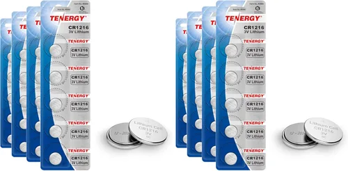 Miniatura 8 de Tenergy Batería de botón de litio CR1216 de 3 V, para relojes, mini luces LED, termómetros de frente, 10