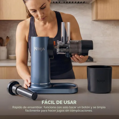 Miniatura 9 de Ninja NeverClog - Exprimidor de prensa en frío, potente exprimidor eléctrico de masticación lenta con control de pulpa, capacidad XL, jarra de jugo