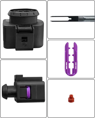 Miniatura 4 de Kit de reparación de conector de bobina de encendido con arnés, enchufe y herramienta de absorción de espacio de 0.3CM Compatible con AUDI, VW