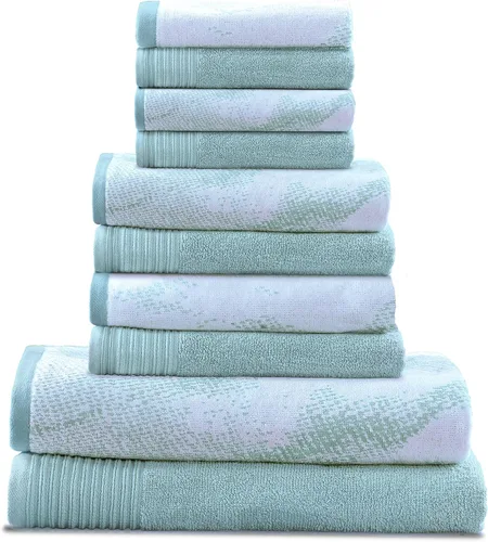 Miniatura 46 de SUPERIOR Juego de 6 toallas de algodón surtido de 6 piezas, incluye 2 toallas de baño, 2 manos, 2 toallas faciales, suaves, absorbentes, accesorios