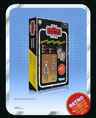 Miniatura 14 de STAR WARS Retro Collection Special Bounty Hunters - Paquete de 2 juguetes Dengar e IG-88 de 3.75 pulgadas, figuras de The Empire Strikes Back