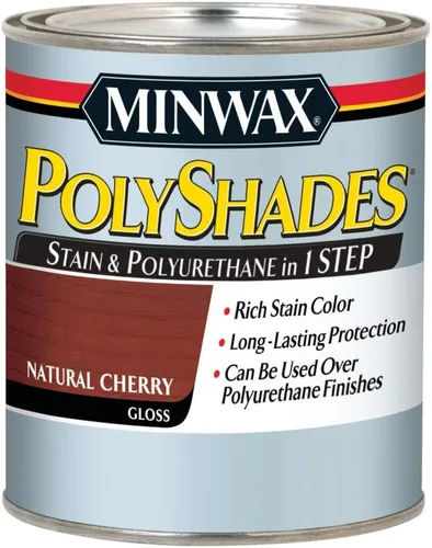 Miniatura 30 de Minwax PolyShades Tinte de Madera + Acabado de Poliuretano – Cuarto, Roble Misión, Brillo Mission Oak