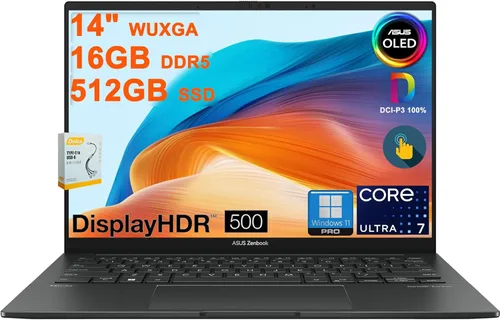 Miniatura 9 de ASUS Zenbook 14 OLED portátil Pantalla táctil OLED Lumina WUXGA de 14" (100% DCI-P3, 500 nits HDR) Intel Ultra 7 255H de 16 núcleos